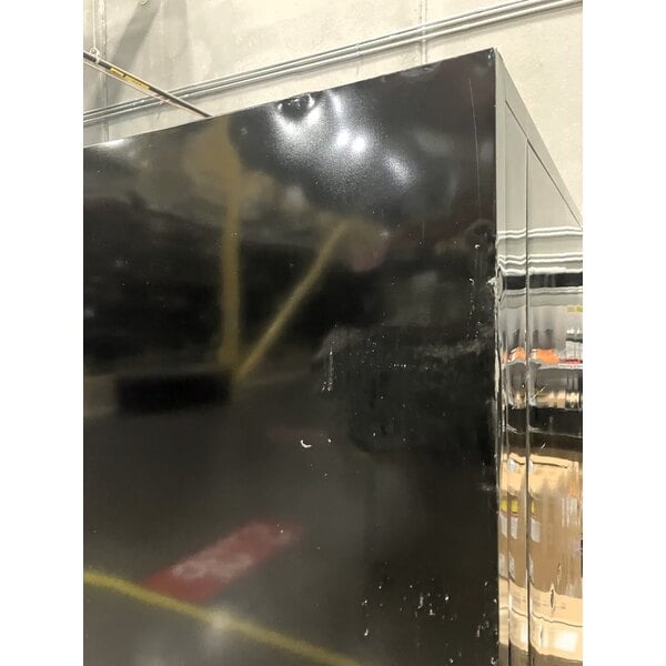 Scratch and Dent MainStreet Equipment GMC-49 52 3/4" Black Swing Glass Door Merchandiser Refrigerator - 120V