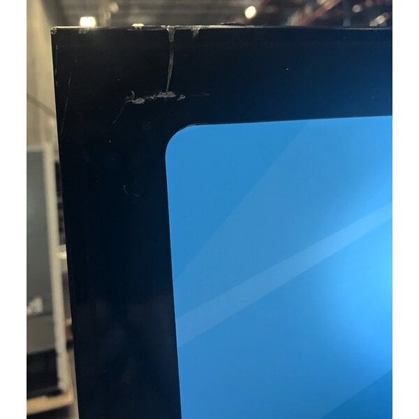 Scratch and Dent MainStreet Equipment GMC-49 52 3/4" Black Swing Glass Door Merchandiser Refrigerator - 120V