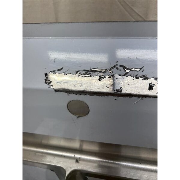 Scratch and Dent Steelton 54" Three Compartment Commercial Sink with Two 12" Drainboards