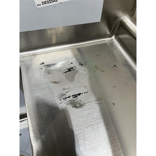 Scratch and Dent Steelton 54" Three Compartment Commercial Sink with Two 12" Drainboards