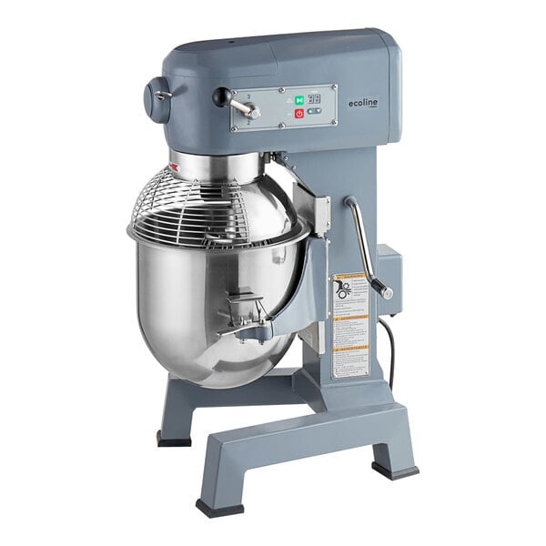 Scratch and Dent Ecoline by Hobart EMM20-1STD 20 Qt. Planetary Stand Mixer with Guard & Standard Accessories - 120V, 1 HP