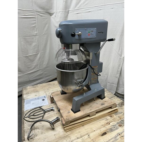 Scratch and Dent Ecoline by Hobart EMM20-1STD 20 Qt. Planetary Stand Mixer with Guard & Standard Accessories - 120V, 1 HP