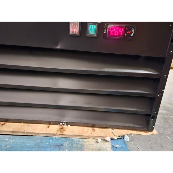 Scratch and Dent Avantco GD-ICE-49F 53" Black Indoor Glass Door Ice Merchandiser