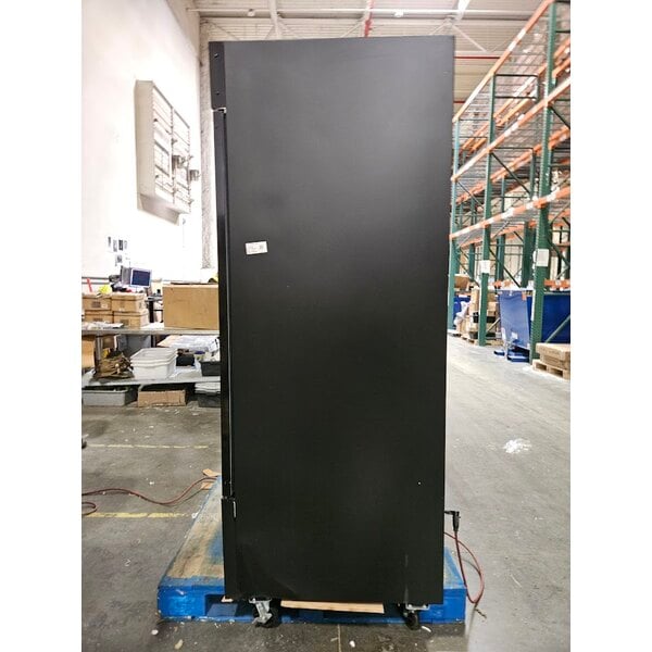Scratch and Dent Avantco GD-ICE-49F 53" Black Indoor Glass Door Ice Merchandiser