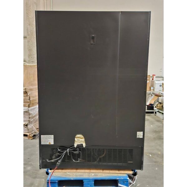Scratch and Dent Avantco GD-ICE-49F 53" Black Indoor Glass Door Ice Merchandiser