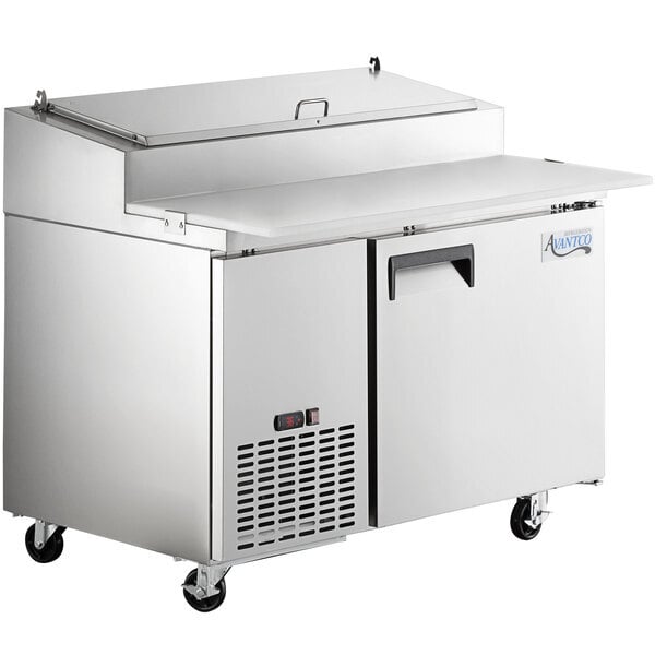 Scratch and Dent Avantco APPT-49-HC 50" 1 Door Refrigerated Pizza Prep Table