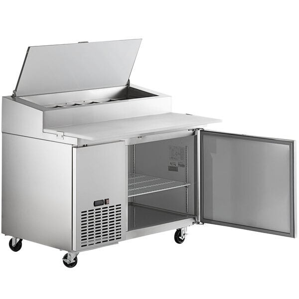 Scratch and Dent Avantco APPT-49-HC 50" 1 Door Refrigerated Pizza Prep Table