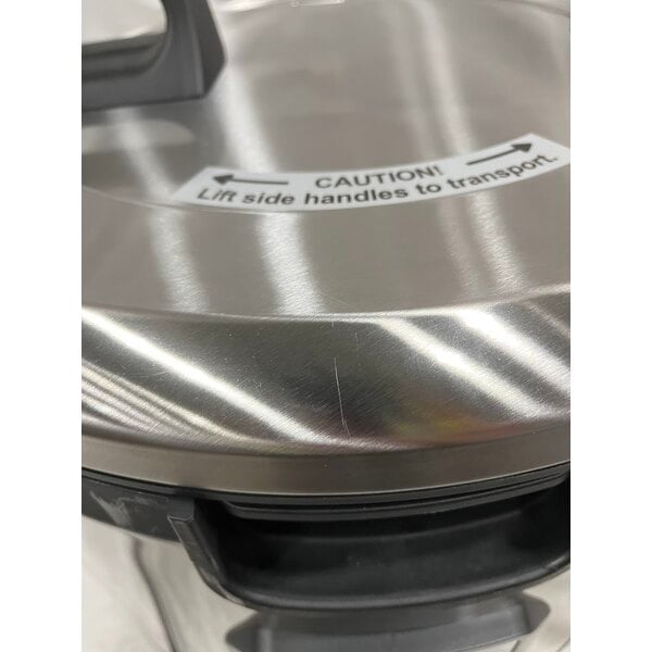 Scratch and Dent Avantco RCSB90 90 Cup (45 Cup Raw) Digital Electric Rice Cooker / Warmer with Hinged Lid - 240V, 2,500W