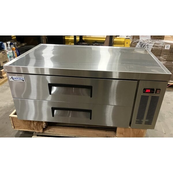 Scratch and Dent Avantco CBE-48-HC 48" 2 Drawer Refrigerated Chef Base