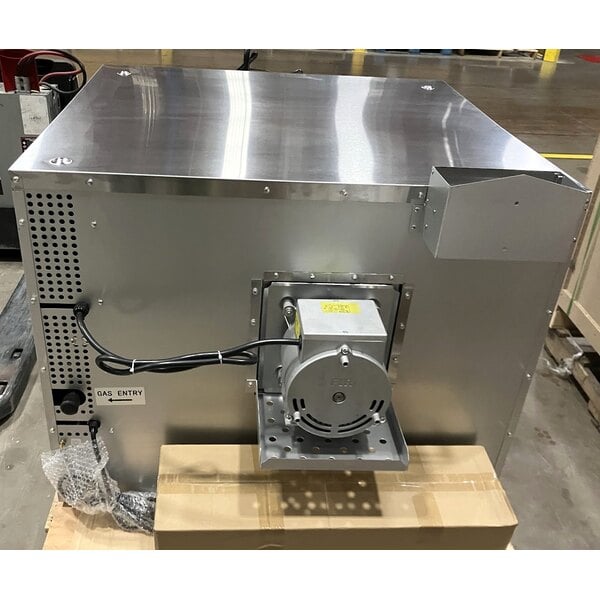 Scratch and Dent Cooking Performance Group FGC-100-DDN Deep Depth Single Deck Full Size Natural Gas Convection Oven with Legs - 60,000 BTU