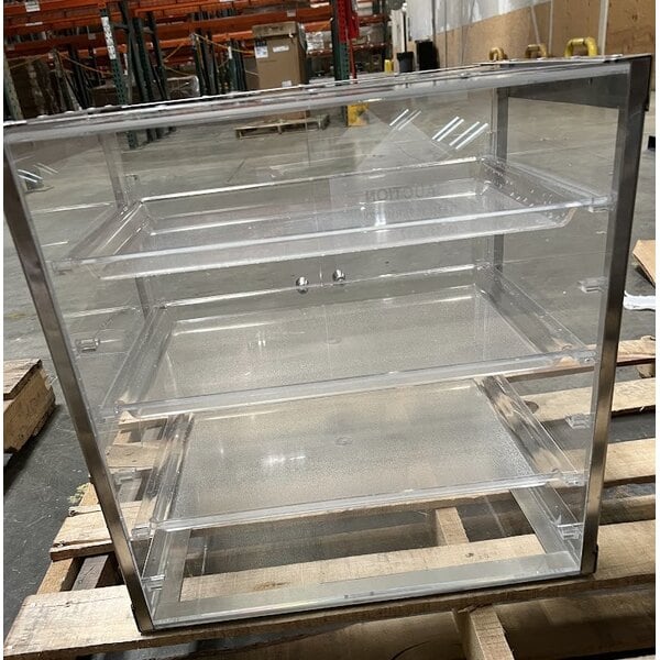 Scratch and Dent Cal-Mil 3413-55 Urban 3 Tier Stainless Steel Bakery Display Case