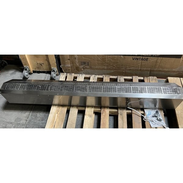 Scratch and Dent Boltic 72" Stainless Steel Air Curtain with Plunger Door Switch