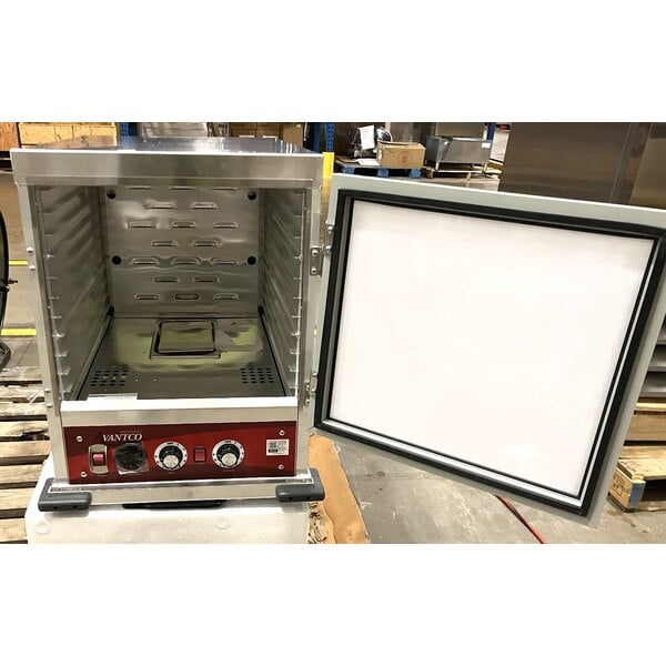 Scratch and Dent Avantco HPI-1812 Undercounter Half Size Insulated Heated Holding / Proofing Cabinet with Clear Door - 120V