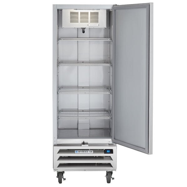 Scratch and Dent Beverage-Air RB12HC-1S 24" Vista Series One Section Solid Door Reach-In Refrigerator - 12 cu. ft.