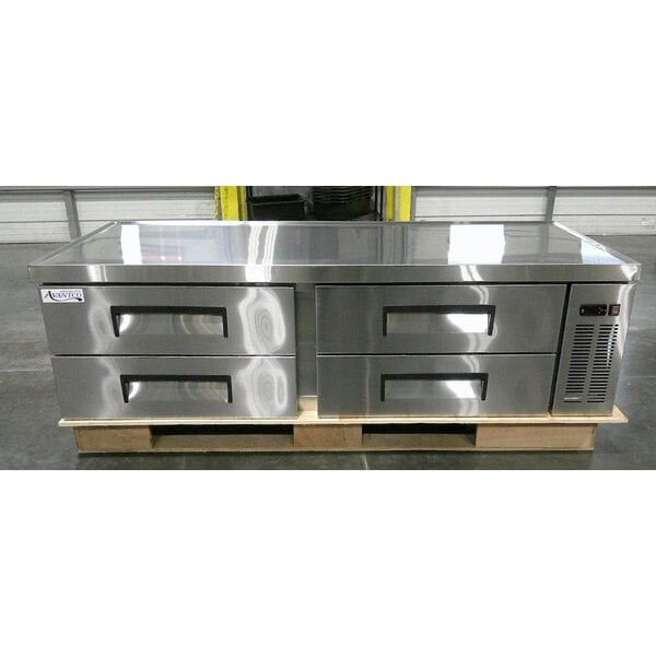 Scratch and Dent Avantco CBE-72-HC 72" 4 Drawer Refrigerated Chef Base