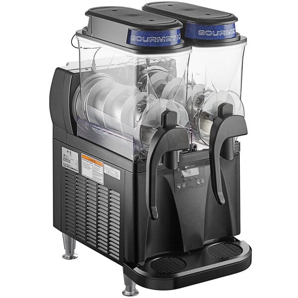 Scratch and Dent Bunn 58000.0010 Ultra NX Black Double 3 Gallon Slushy Machine - 120V