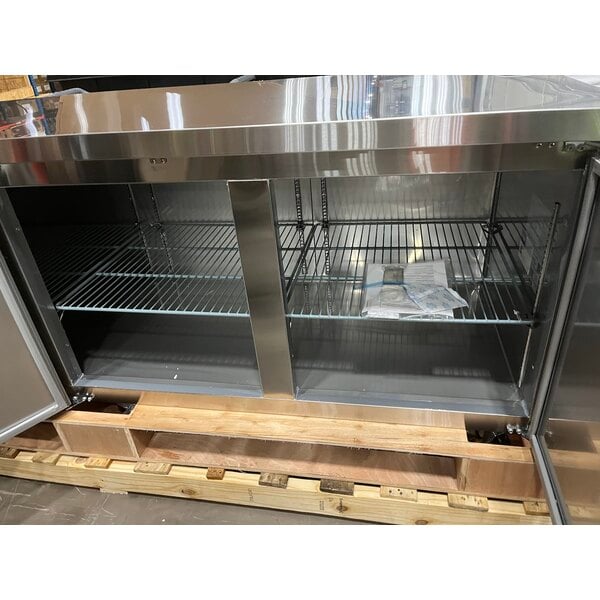 Scratch and Dent Avantco SS-UD-3R 93" Stainless Steel Extra Deep Undercounter Refrigerator