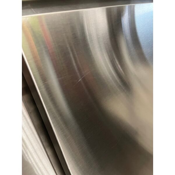 Scratch and Dent Avantco SS-WD-3R 93" Stainless Steel Extra Deep Worktop Refrigerator with 3 1/2" Backsplash