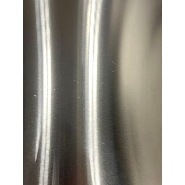 Scratch and Dent Avantco SS-WD-3R 93" Stainless Steel Extra Deep Worktop Refrigerator with 3 1/2" Backsplash