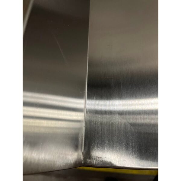Scratch and Dent Avantco SS-WD-3R 93" Stainless Steel Extra Deep Worktop Refrigerator with 3 1/2" Backsplash