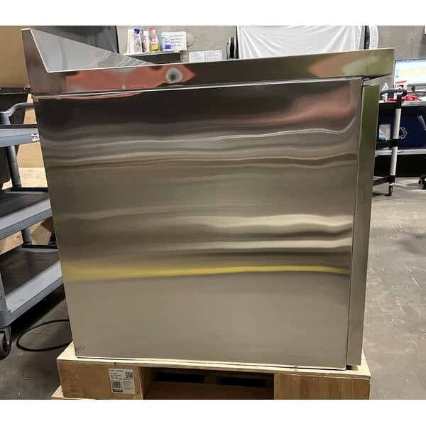 Scratch and Dent Avantco SS-WD-3R 93" Stainless Steel Extra Deep Worktop Refrigerator with 3 1/2" Backsplash