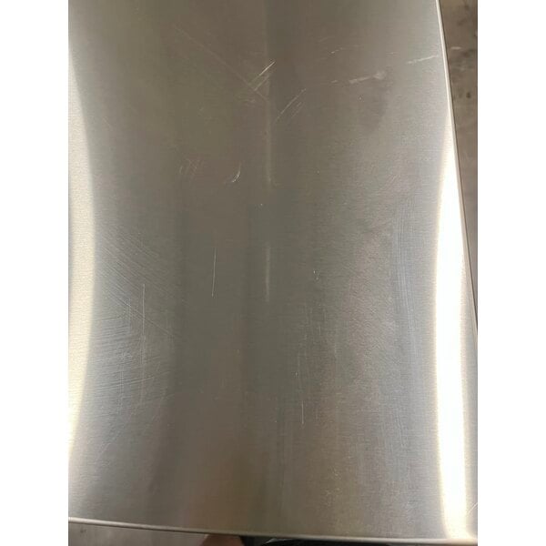 Scratch and Dent Regency Half-Size Mobile Aluminum Can Rack for #10 and #5 Cans with Stainless Steel Top and Mounted #1 Can Opener Base