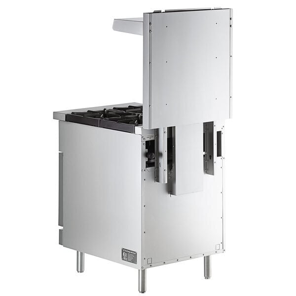 Scratch and Dent Cooking Performance Group S24-N Natural Gas 4 Burner 24" Range with Space Saver Oven - 150,000 BTU