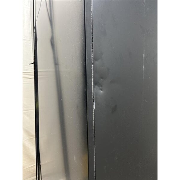 Scratch and Dent Avantco GDC-12F-HC 27" Black Swing Glass Door Merchandiser Freezer with LED Lighting