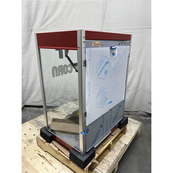 Scratch and Dent Paragon 198116 1981 Venue Pop 16 oz. Red Classic Countertop Popcorn Machine - 120V