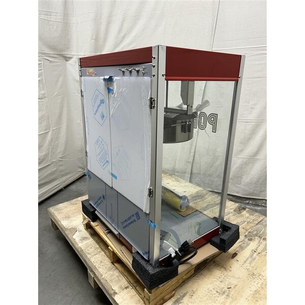 Scratch and Dent Paragon 198116 1981 Venue Pop 16 oz. Red Classic Countertop Popcorn Machine - 120V