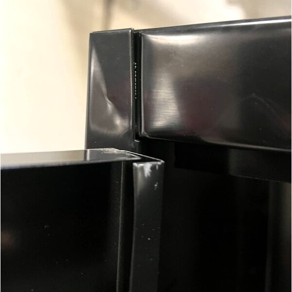 Scratch and Dent Tennsco 18" x 36" x 72" Black Deluxe Storage Cabinet with Solid Doors - Assembled 7218DLX-BLK