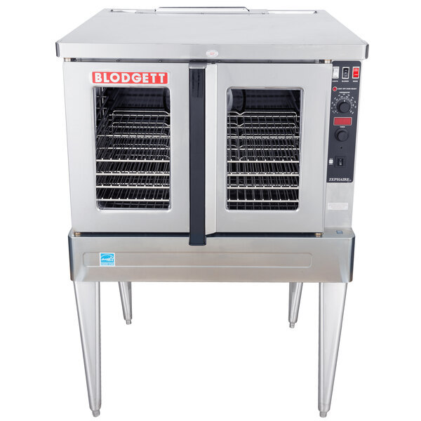 Scratch and Dent Blodgett ZEPHAIRE-100-E Single Deck Full Size Standard Depth Electric Convection Oven with Draft Diverter -220/240V, 3 Phase, 11kW