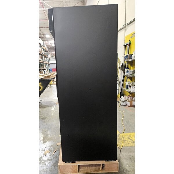 Scratch and Dent Avantco GDS-47-HC 53" Black Sliding Glass Door Merchandiser Refrigerator with LED Lighting