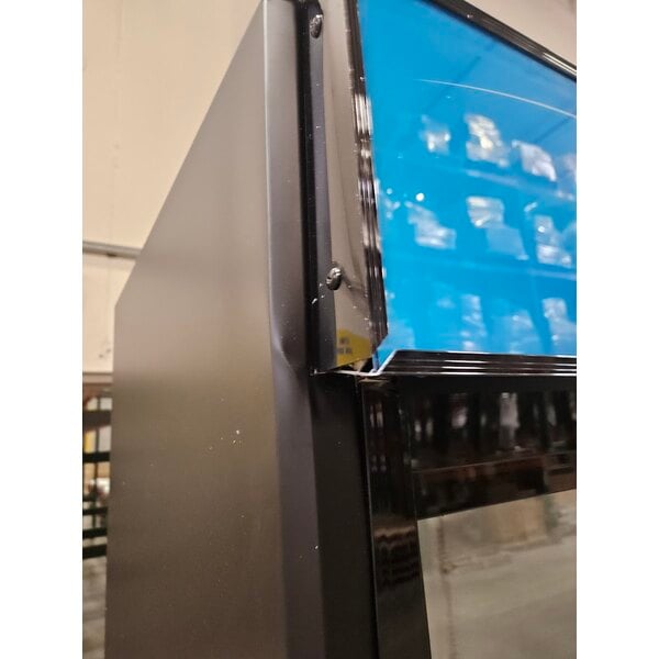 Scratch and Dent Avantco GDS-47-HC 53" Black Sliding Glass Door Merchandiser Refrigerator with LED Lighting
