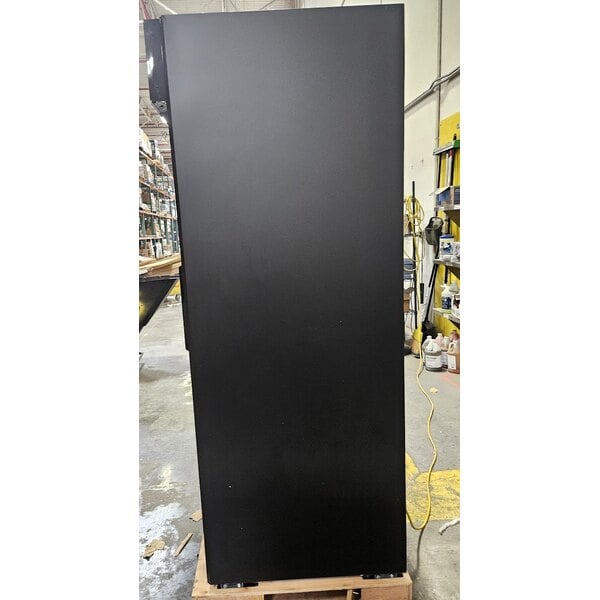 Scratch and Dent Avantco GDS-47-HC 53" Black Sliding Glass Door Merchandiser Refrigerator with LED Lighting