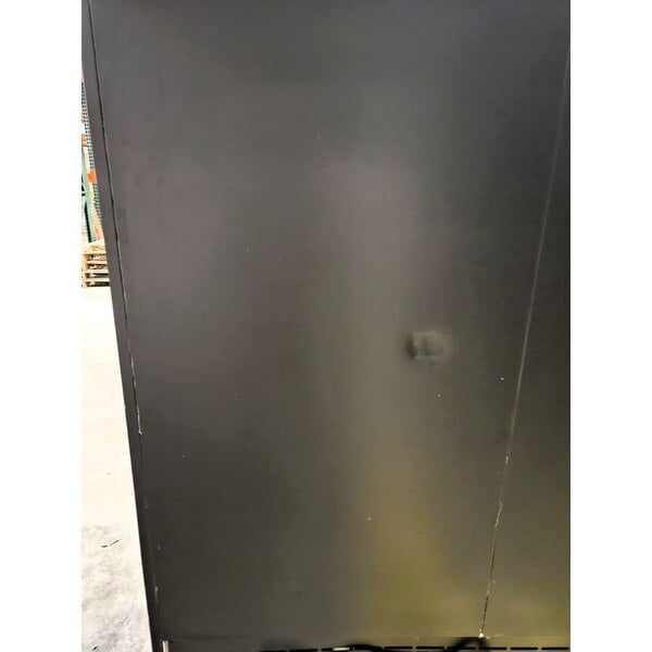 Scratch and Dent Avantco GDS-47-HC 53" Black Sliding Glass Door Merchandiser Refrigerator with LED Lighting