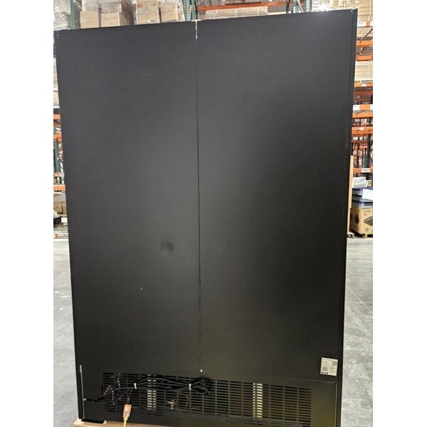 Scratch and Dent Avantco GDS-47-HC 53" Black Sliding Glass Door Merchandiser Refrigerator with LED Lighting