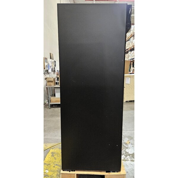 Scratch and Dent Avantco GDS-47-HC 53" Black Sliding Glass Door Merchandiser Refrigerator with LED Lighting
