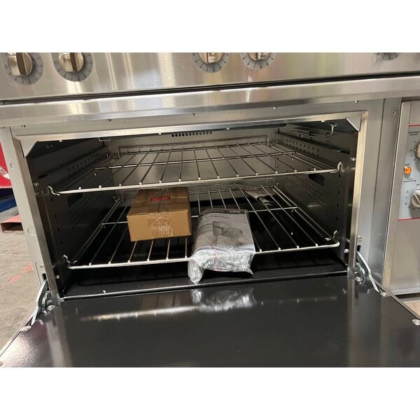 Scratch and Dent Cooking Performance Group ER36-240-1 36" 6-Burner Electric Range with Standard Oven - 240V, 1 Phase