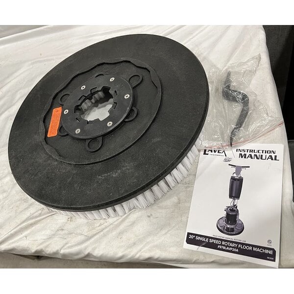 Scratch and Dent Lavex 20" Single Speed Rotary Floor Cleaning Machine - 175 RPM