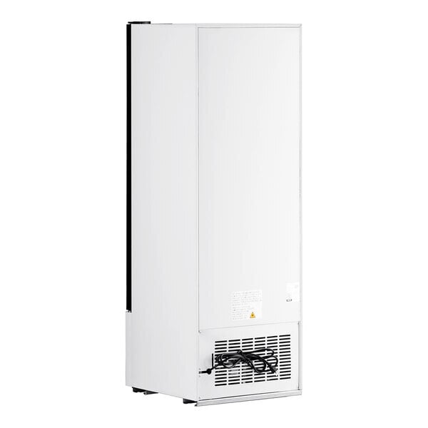 Scratch and Dent Avantco GDC-10-HC 21 5/8" White Swing Glass Door Merchandiser Refrigerator with LED Lighting