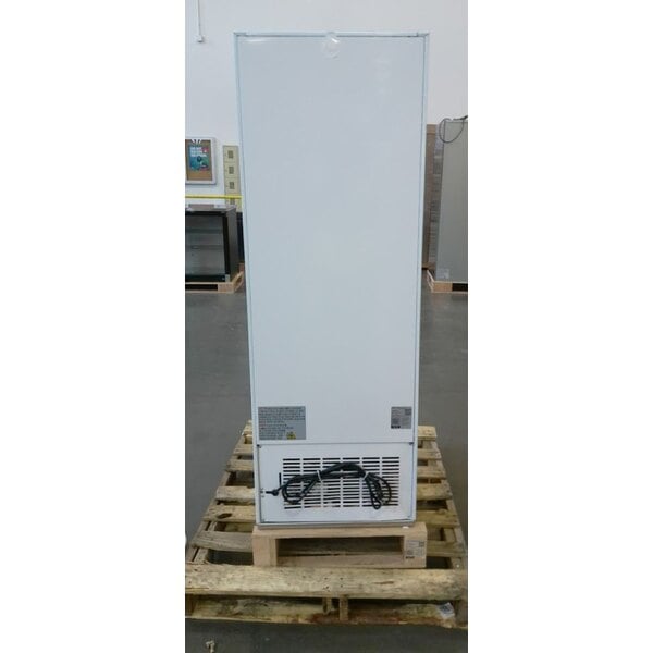 Scratch and Dent Avantco GDC-10-HC 21 5/8" White Swing Glass Door Merchandiser Refrigerator with LED Lighting