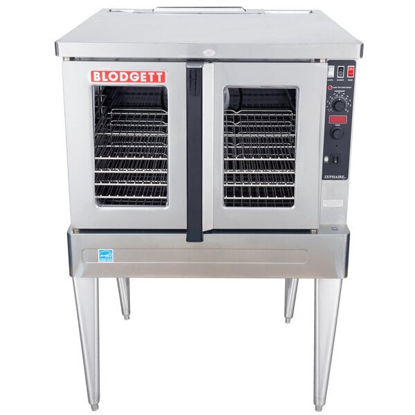 Scratch and Dent Blodgett ZEPHAIRE-100-E Single Deck Full Size Standard Depth Electric Convection Oven with Draft Diverter -220/240V, 3 Phase, 11kW