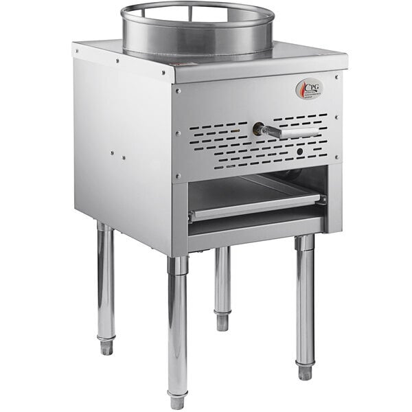 Scratch and Dent Cooking Performance Group WOKR13N Natural Gas Wok Range with 13" Ring - 95,000 BTU