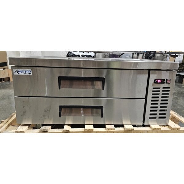 Scratch and Dent Avantco CBE-48-HC 48" 2 Drawer Refrigerated Chef Base