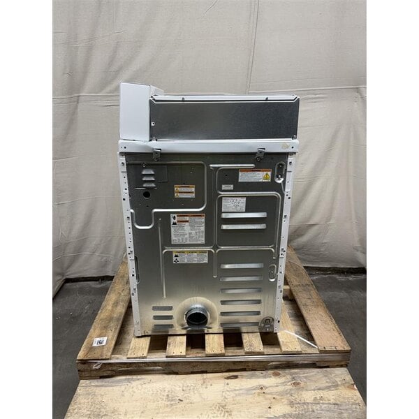 Scratch and Dent Speed Queen Quantum Gold Pro DV6000WE 7.0 cu. ft. 27" Left Hinged Front Load Electric Commercial Dryer with Rear Control - Coin Operated