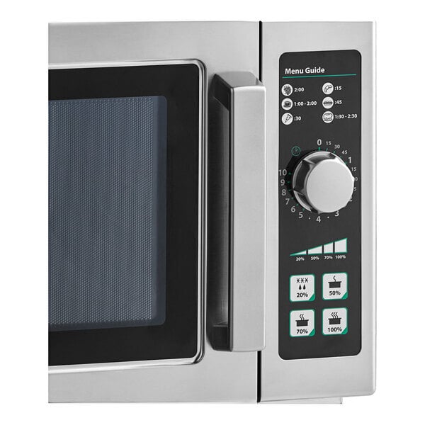 Scratch and Dent Amana RCS10DSE Medium Volume Stainless Steel Commercial Microwave - 120V, 1000W