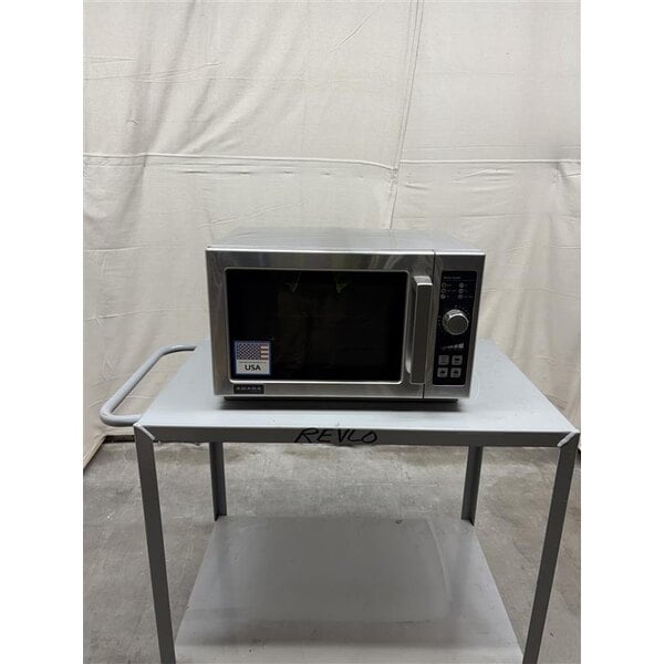 Scratch and Dent Amana RCS10DSE Medium Volume Stainless Steel Commercial Microwave - 120V, 1000W