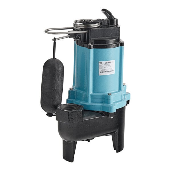 Scratch and Dent Little Giant 10SC Series 511431 2" Automatic Sewage / Effluent Pump with Integral Snap-Action Float Switch - 115V, 1 Phase, 1230W