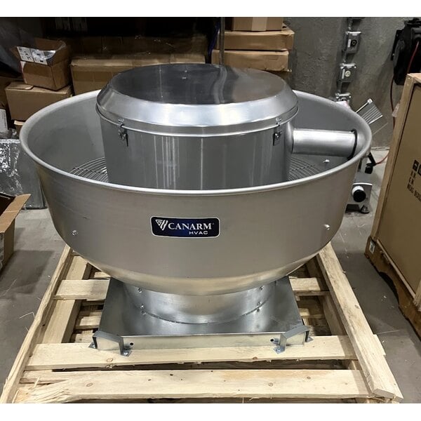 Scratch and Dent Canarm 16 1/2" Variable Speed Upblast Direct-Drive Aluminum Exhaust Fan ALX165-UD100EC - 2,974 CFM, 1 Phase, 1 hp